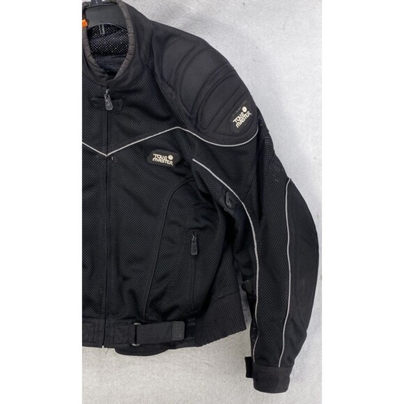 Tourmaster Intake Motorcycle Jacket Mens Size Large 44 Coat Black CE Protector - Picture 13 of 16